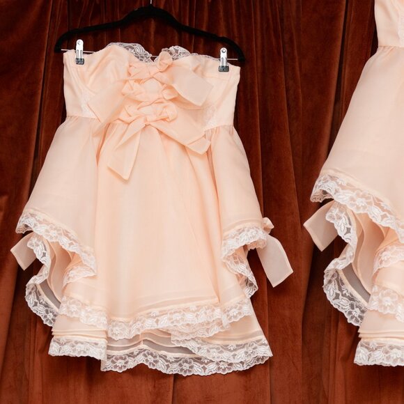 Selkie Pumpkin Froth Cake Shop Asymmetrical Mini Dress NWT - Picture 7 of 10